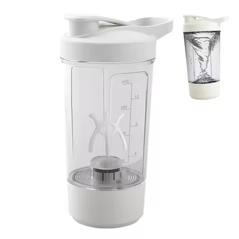 Electric Protein Shaker Cup BPA Free USB Rechargeable Protein Shake Blender Automatic Mixing Cup 15 