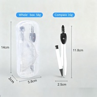 7pcs/set Geometry Compasses Ruler Protractor, Drawing Math Study Tool Kit Suit/Rulers Protractor