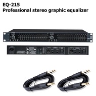 EQ ปรับแต่งเสียงสำหรับเครื่องเสียงกลางแจ้ง 15 แบนด์ สองช่องระบบสเตอริโอ Equalizer EQ-215 Dual Channel 15-Band Equalizer 1U Rack