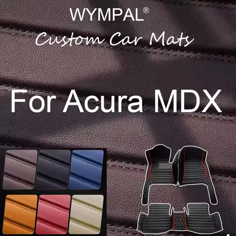 Luxury Car Floor Mats For Acura MDX YD8 YD9 YE1 2022 2023 2024 7seat Anti-dirty Leather Carpets Floo