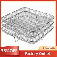 8Inch 3-Layers Square Air Fryer Rack Stainless Steel Grilling Rack for Instant Vortex Air Fryer Philips COSORI Air Fryer Factory Outlet