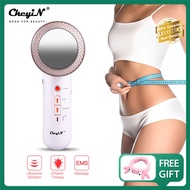CkeyiN Ultrasonic Face Body Slimming Massager, Portable Infrared EMS Burn Fat Thin Body Machine for