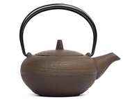 岩鑄 南部鐵器 茶壺 3型圓鐵肌 0.3L 深褐色 日本製