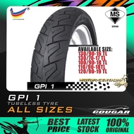 TAYAR MOTORSIKAL COUGAR GPI1 TUBELESS TYRE 130/90-16, 130/70-17, 100/90-18, 110/90-18, 120/90-18