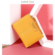 LuccÌola Taomicmic Short Zipper Fold Wallet Multifunctional Coin Purse