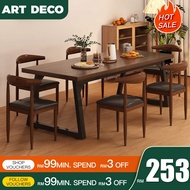 Dining Table Meja Makan 32mm thinkened Rectangular Table Nordic 160cm Kitchen Table Premium Restaura