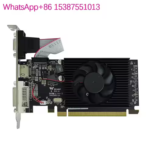 AMD R5 230 2G DDR3 graphics card, independent fan, bright machine card, half height office desktop c