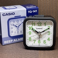 [Original] Casio Clock TQ-141-1D Traveler Small Size Analog Black White Beeper Alarm Table Clock TQ-141-1 TQ-141
