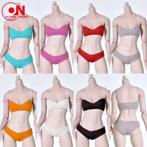 1/6 Scale Female Solid Color Topless Underwear Set Underwear Set Clothes Model for 12'' AT201 AT210 