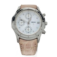 SEIKO womens watches automatic wristwatch -- SLV PNK 7T92-08VO Direct from Japan Secondhand