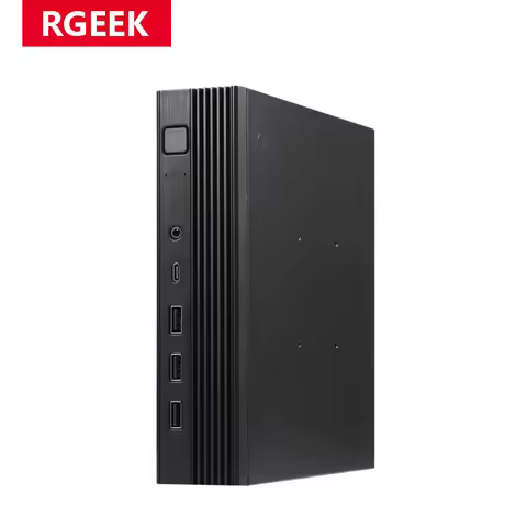 RGEEK TX06 Desktop Mini ITX Case Mini Game Computer Chassis HTPC Cases Stand For MINI-ITX Ultra-Thin