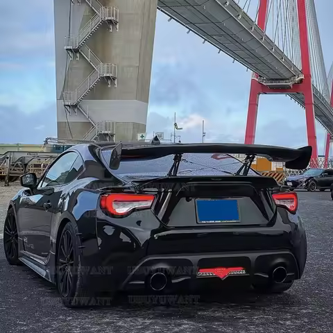 Universal Car-Styling Carbon Fiber Pattern Rear Trunk Spoiler GT Wing For Subaru BRZ Toyota 86 GT86 