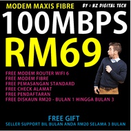🔥 100Mbps RM69 🔥 Faster &amp; Wider Coverage Fibre Plans - Free Modem Maxis | Pelan Fiber Berbaloi &amp; Murah Gila