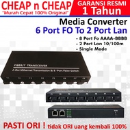 Netlink Media Converter 8 Port FO To 2 Port Lan 10/100 - Media Converter Fiber Optic to Lan RJ45 Opt