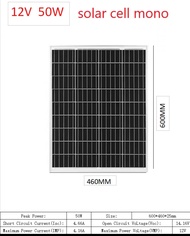 รายละเอียดสินค้า Solar panel แผงโซล่าเซล 6V-12V-18V 50W-170W solar cell