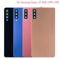 New For Samsung Galaxy A7 2018 A750 A750F A750FN Battery Back Cover Glass Panel A750 Rear Door Housi