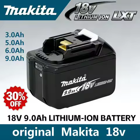original Makita 18V battery 6.0Ah 9.0AH rechargeable battery, Makita BL1840 BL1830B BL1830B power to