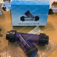 Y STRAINER CLEAR DOUBLE UNION PVC 2" INCH / FITTING PVC PIPA PVC