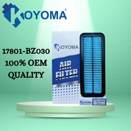 KOYOMA AIR FILTER FOR MYVI & ALZA (17801-BZ030 OE)