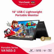 ViewSonic VA1655 3 Monitor 16” / 15.6 / IPS / 60Hz / 7ms (Portable monitor) (จอสำหรับพกพา)