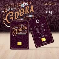 GDORA Gold Bar 0.10gram '' Vintage '' 999.99
