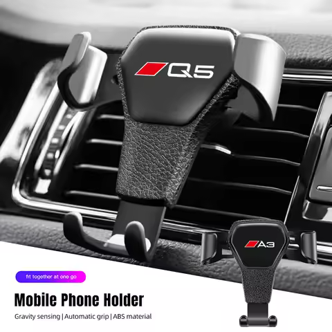 Gravity Car Phone Holder Air Vent GPS Support Stand Keyring For Audi A1 A3 8P 8V A4 B6 B7 B8 B9 A5 A