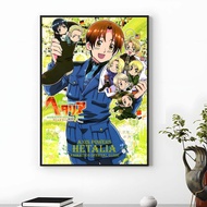 Popular Hetalia Axis Powersed Poster HD Waterproof Self-Adhesive Wall Art Multi-Scene Application