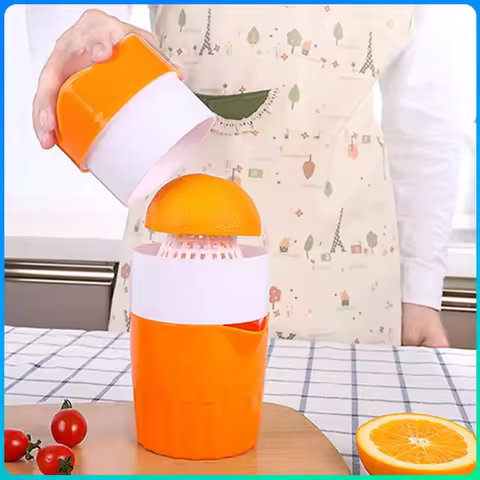 300ml Manual Lemon Juicer Orange Citrus Squeezer Fruit Coffee Cup (Orange)