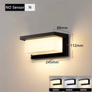 【Deal】 LED Outdoor Wall Lamp Waterproof Porch Lights with Motion Sensor IP65 Garden Balcony Lighting