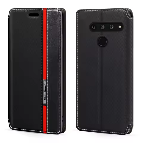 For LG V50 ThinQ 5G Case Fashion Multicolor Magnetic Closure Leather Flip Case Cover with Card Holde