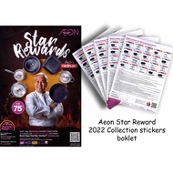 Ready Stock: Aeon Stamp Star Reward Booklet with stickers 15pcs/20pcs Chef Wan Neoflam