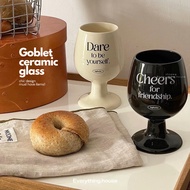 Goblet Ceramic Glass ~ Water