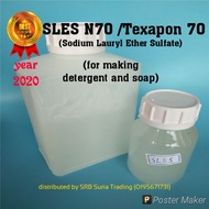 {MURAH] 1kg SLES N70/ Texapon 70 - Sodium Lauryl Ether Sulfate (packed in jar/balang)