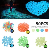 50pcs Garden Glow In The Dark Luminous Pebbles For Walkways Plants Aquarium Decor Glow Stones Garden Decoration