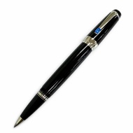 成色極佳 □MONTBLANCBoheme 藍色寶石筆蓋原子筆 文具 黑色銀色 德國製造 男士
