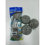 [Ready Stock] Span Besi Gosok Periuk Pinggan Saiz Besar / Spiral Steel Wool Scouring Pad Big Size