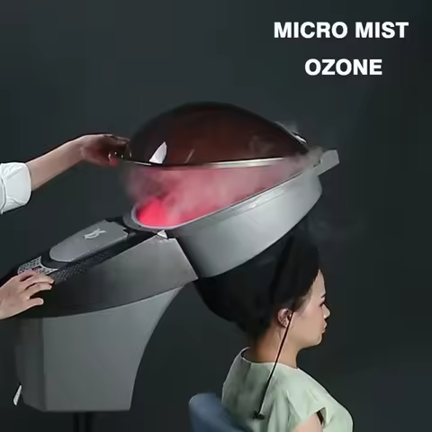 Salon Red/Blue LED Lights O3 Ozone Micro Mist Hair Steamer Professional