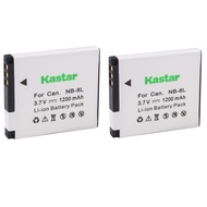 Kastar Battery (2-Pack) for Canon NB-8L and CB-2LAE Compatible with Canon PowerShot A2200, A3000 IS,