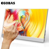 จอคอม Monitor EGOBAS 15.6inch Touch Screen 1080P HDR Portable Mirror Split Portrait Monitor for Samsung DEX Huawei EMUI Laptop Switch PS4 XBOX TouchBlack and Case