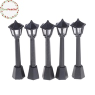 OnePeache 5PCS Street Light Lamp Antique Imitation Fairy Garden Home Miniature Landscape TH