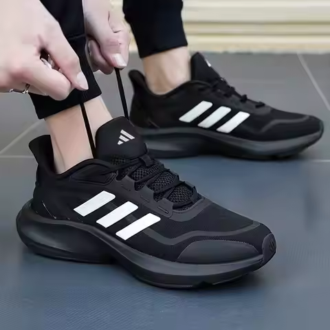 Adidas running shoes original men's shoes lightweight breathable fitness training sports shoes HQ755