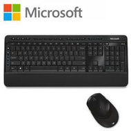 含發票Microsoft 無線鍵盤滑鼠組3050 內建手腕支撐墊  PP3-00025