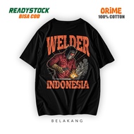 {ORIME} DTF Welder Indonesia Screen Printed T-Shirt|Distro Men's T-shirts|Men's t-shirts|Original Di