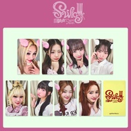 8pcs UNIS 2nd Mini Album SWICY Lomo Cards HELLOIVE WHO'S FAN WITHMUU Photocard JIN HYEON JU NANA GEH