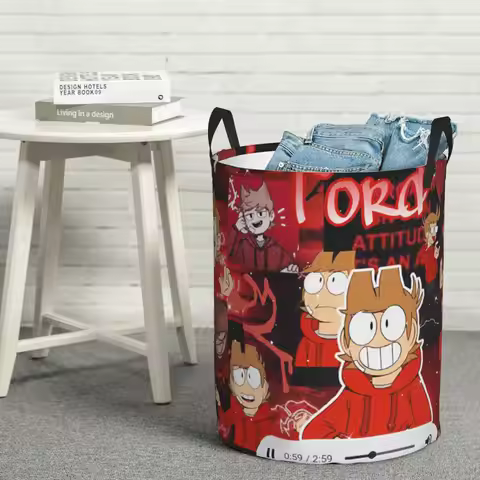 Laundry Collector Eddsworld Folding Laundry Basket Large Storage Children Washing Basket Home Organi