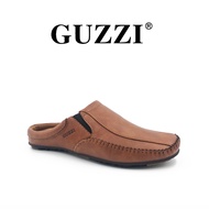 Guzzi Men’s Faux Leather Mule Slip-On Shoes – Casual & Comfortable Kasut Lelaki GM-30029