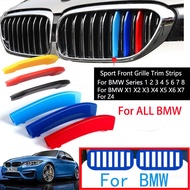 3Pcs Front Grille Trim Strips For BMW Series 1 2 3 4 5 6 7 8 X1 X2 X3 X4 X5 X6 X7 Z4 E46 E90 F30 E60