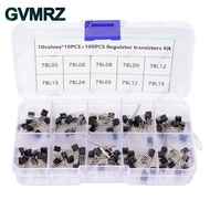 10Values 100PCS Regulator Transistors to-92 kit 78l05 78l06 78l08 78l09 78l12 78l15 78l24 79l05 TO92