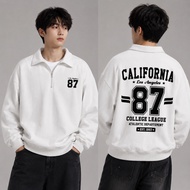 BEXLEY California 87 Half Zip Hoodie Korean Style Men & Wanita Size M-XXL