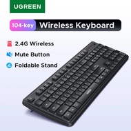 2.4g Wireless Keyboard 104 Keys Ultra-slim Us Ru Layout Wireless Keyboard Black For Pc Laptop Deskto